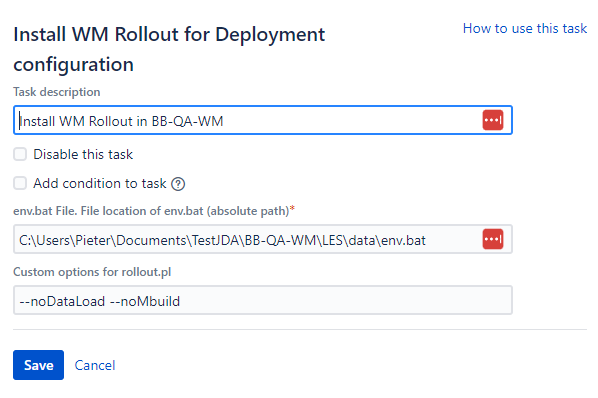 Install WM Rollout for Deployment Task